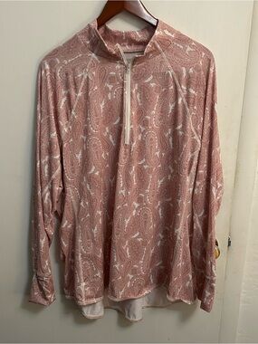 Lands' End 1/4 Zip Rash Guard Cover-up UPF Sun Protection Womens Plus 3X Beach